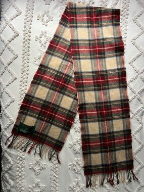L.L. Bean 100% Lambswool Scarf  10 1/2” x  64”